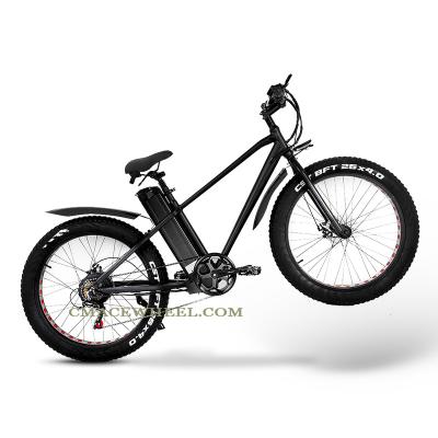 China Multifunctional electric bike 26 electric term up to 100KM Europe running inch long sand beach fat tire bicycle 750W 30Ah for sale