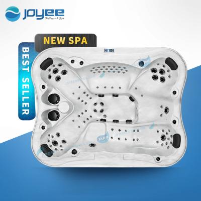 China JOYEE Heater Insulation Whirlpool Spa Winter Spa Hot Tub Badewanne Udespa 8 Person Outdoor Rectangle Eco-friendly Material Hot Tub for sale