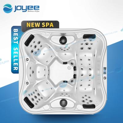 China JOYEE Balboa Outdoor Solid Bathtubs Massage Whirlpool Smart Home Circulating Water Ozone Material Luxury Hydraulic Spa Hot Tub Eco-Friendly for sale