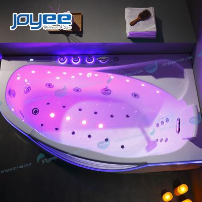 China sexy led skirt double side stained glass waterfall shower bath Japan project (straight skirt) JOYEE mini jet whirlpool massage bathtub whirlpool tub for sale