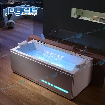 China Wholesale Cheap Factory Price Computer Control JOYEE Bathtub Supplier Wooden Bathtub Spa Indoor Whirlpool Bath 2 Person With TV for sale