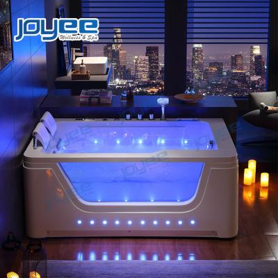 China JOYEE Computer Controlled Glass Whirlpool Low Prices Whirlpool Bathtub Apollo Spa Massage Bathtub Adult Luxury Hot Tub 2 Person With Jakuzi Function Indoor Bath Shower Tub for sale