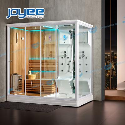 China JOYEE 2 Person Hammam Shower Steam Bath Combination Modern Steam Cabin Sauna With Jakuzi Function for sale