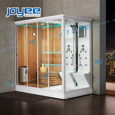 China Computer Control Panel JOYEE Hotel SPA 2 Person Bath Foshan Steam Sauna Room Combination Dry Wet Sauna Combo for sale