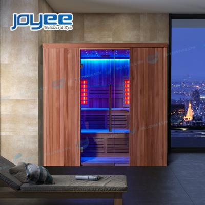 China Computer Control Panel JOYEE Sauna Room Combined Sauna Stove 4 Person Far Infrared Sweated Traditional Indoor Sauna In Poland For 2 Person for sale