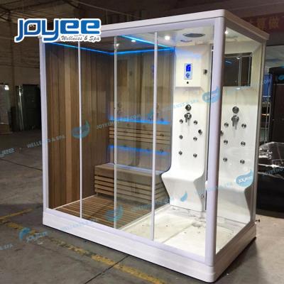 China JOYEE Modern 2 Couple Steam Shower Sauna Steam Device Combination Steam Bath Hamman 4 Person and Room Combo Sauna Shower Combination for sale