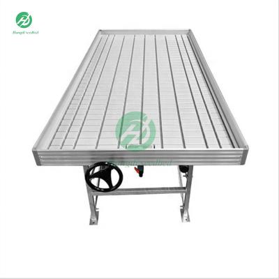 China Stable Structure Easily Assembled Quality Bench Rolling Table For Mobile Flower And Plant Bench Seeding for sale