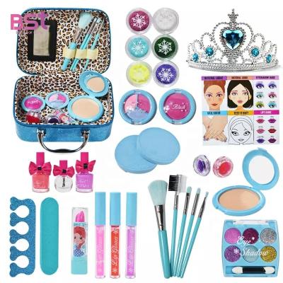 China Real Diy Washable Non-Toxic Eco-friendly BID Makeup Set For Princess Pretend Play Beauty Gift For Kids Cosmetic Toys for sale