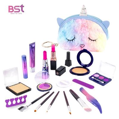 China Eco-Friendly Non-Toxic Kids Pretend Makeup for Toddler Play Makeup with Princess Purse Makeup Kit for Girls for sale