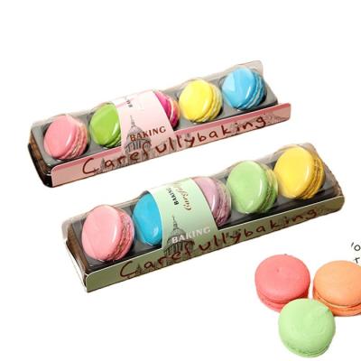 China Disposable Hot Sales Custom Designed Dessert Packaging Environmentally Friendly Disposable Macaron Box for sale