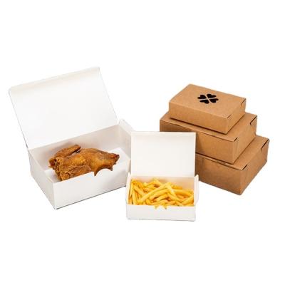 China 2021 Disposable New Logo Custom Designed Fried Chicken Packaging Boxes Environmental Friendly Disposable Takeout for sale