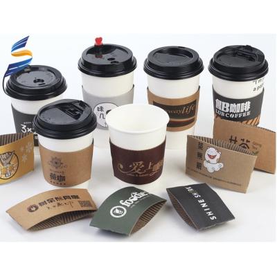 China Double / Ripple Paper Coffee Packaging Cup Wallpaper Printed Customized Disposable Single / Single Cup for sale