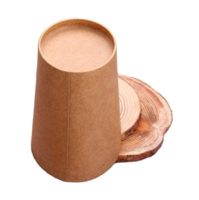 China Brown Kraft Paper French Fries Disposable French Fries Holder Disposable Paper Cup Snack Grade Cup for sale