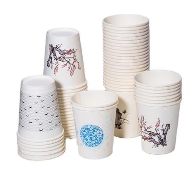 China Factory Supply Disposable Custom Designed Single Wall Disposable Cup 8/12/16/26/32oz Paper for sale