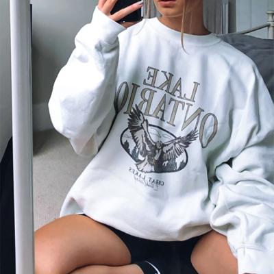 China Custom Crewneck Sweatshirt Anti Wrinkle Print Anti Wrinkle Sweatshirts Unisex Crewneck Women Refine Oversized Sweatshirt for sale