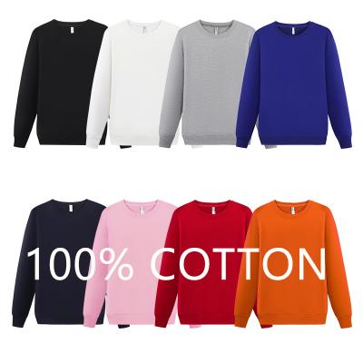 China Anti Wrinkle Anti Wrinkle Factory Supply Fashion Casual 100% Cotton Long Sleeve Logo Embroidered Custom Sweatshirt for sale