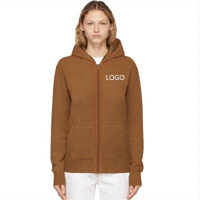 China Parride Customized Anti-Wrinkle Embroider LOGO Zipper Causal Fleece Shirts Full Long Sleeve Gently Create Waffle Hoodies For Your Brand for sale