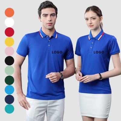 China Short Lapel Polo Tshirt Custom Made Crossed Out Anti-Shrink Classic Men's Sleeve Workwear T-shirt Wholesale Anti-Shrink for sale