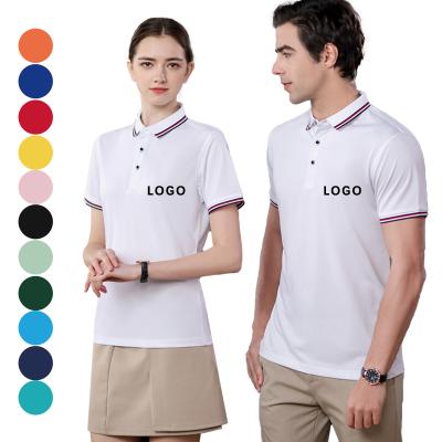 China Custom Business Casual Wear Anti-Shrink Polo Shirt Lapel Logo Men Clothes Short Sleeved Anti-Shrink T-Shirt 2022 New Design for sale