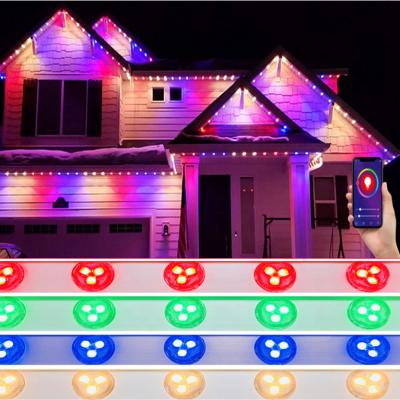 China 24V RGBW Residential Module Outdoor Wall Vintage Led Line Pixel Light 30mm Replacement Bulbs Permanent Christmas Dot Spot Light for sale