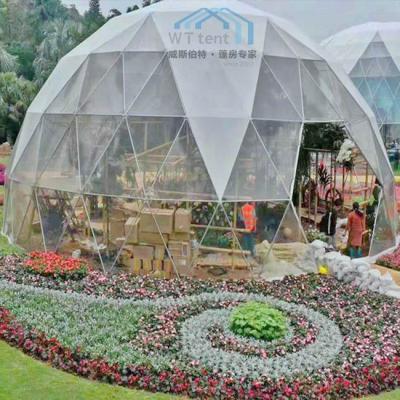 China Luxury Hotel 6*6 8*8 10*10 20*20 30*30 Geodesic Dome Tent UV-resistance PVC Waterproof Flame Retardant Dome Tent Fabric for sale