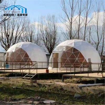 China Luxury hotel 3m, 4m, 5m, 6m, 8m, 10m.etc geodesic dome tent UV-resistance PVC fabric waterproof flame retardant dome tent. for sale