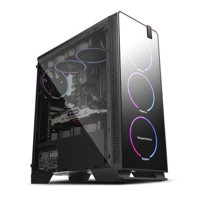 China With Atx Side Panel Window ATX/M-ATX Mid Tower Case Segotep Acrylic Desktop PC Computer Standard RGB Gaming Cases for sale