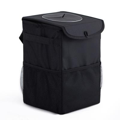 China Car Fashion Waterproof Easy Retractable Trash Can High Quality Interior/Easy Waste Retractable Storage Box for sale