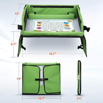 China Luxury Custom Portable Folding Activity Kids Seat Table In Car Ride Kids Play Tray for sale