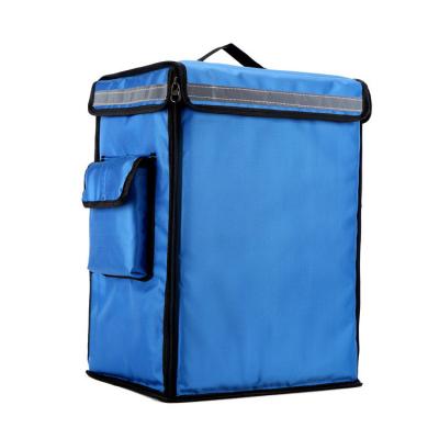 China Custom Insulated Thermal Handled Cooler Backpack Bag Food Delivery Bag For Motorcycle Backpack Takeaway Bag for sale