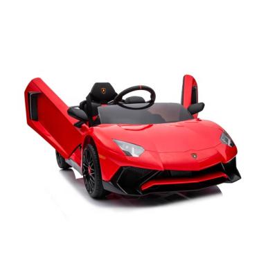 China Four Wheels With Suspension Licensed Lamborghini Toys 12v Luxury Rechargeable Electric Car Kids Ride On Remote Control Car for sale