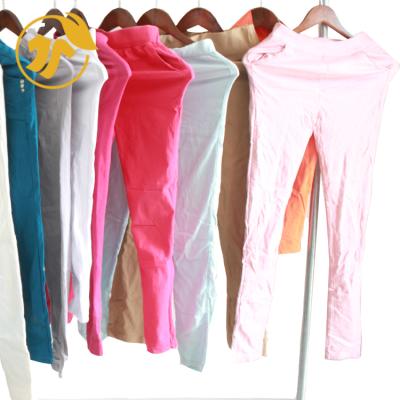 China High Grade Second Hand Clothes Better Lady Legging +Jegging Second Hand Used Clothing In U-Clothes Factory for sale