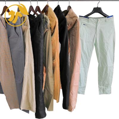 China High Grade Second Hand Clothes Supplier Cheapest Second Hand Mens Cotton Used Pants Matched Old Used Clothes Bale for sale