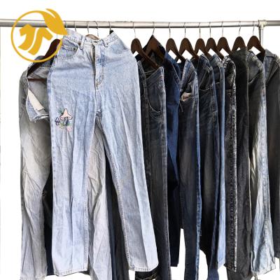 China factory wholesale second hand Multi-colored cheap used MEN'S JEANS clothing PANTS packs matching used clothes for sale