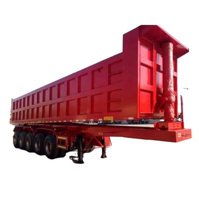 China Truck Trailer New 100 Ton Dump Semi Trailer Truck 5 Axle In Truck Trailer For Sale for sale