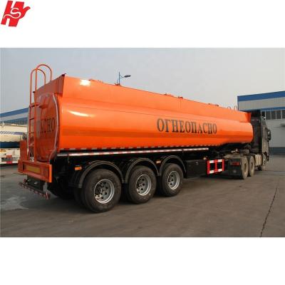 China China fuwa axles truck trailer oil tanker car trailer 45 m3 fuel tank trailer for sale for sale