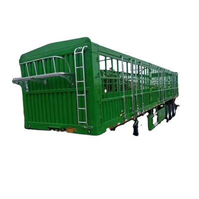 China Truck Trailer Durable 3 Axles Fence Semi Trailer 12.5 m Stake Barrier Semi Trailer For Sale for sale