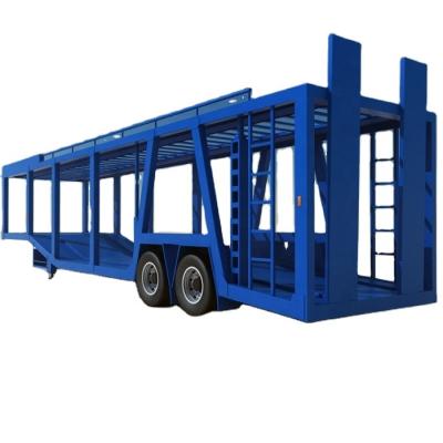 China Truck trailer factory price 6-8 units double rig vehicle trailer for sale for sale