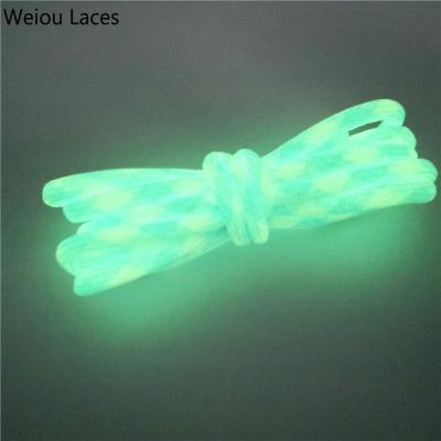 China Glow In The Dark Weiou Fashionable Glow In The Dark Nocturnal Light Elastic Laces For Shoes for sale