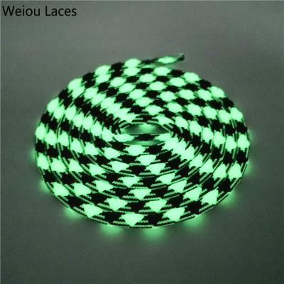 China Glow In The Dark Weiou Fashionable Glow In The Dark Nocturnal Light Elastic Laces For Shoes for sale