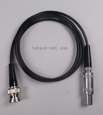 China Cable único de detección de fallas por ultrasonido compatible con el cable LEMO1-BNC de Krautkramer en venta