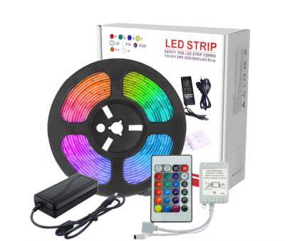 China Residential 12V 2835 5m/disc Drip Water Proof Color RGB Light With 24 Main /44 Controller Power 2A Sets for sale