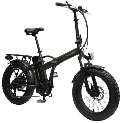 China Aluminum alloy 7 speed foldable ebike fat tire e bike 20 inch bicycle for sale