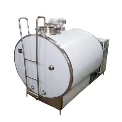 China Factory Direct Cooling 5000l Horizontal Type Milk Tank Corrosion Resistance for sale