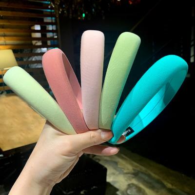 China New Design Fashion Candy Colors Soft Cloth Headband Women Hair Accessories Girls Hair Accessories for sale