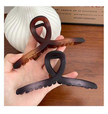 China Custom Newest Fashion Hair Claws Large Retro Women Fashion Hairpin Tortoiseshell Girl Acrylic Hair Accessories For Thick Hair for sale