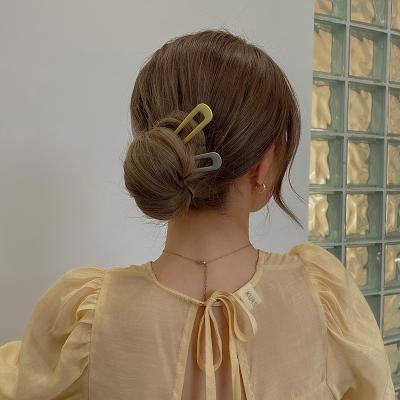 China Fashionable Women Girls Japanese Style Metal Alloy U-Shape Hair Clip Vintage Hair Sticks For Women Lady Hairpin Bun Tool Headwear for sale