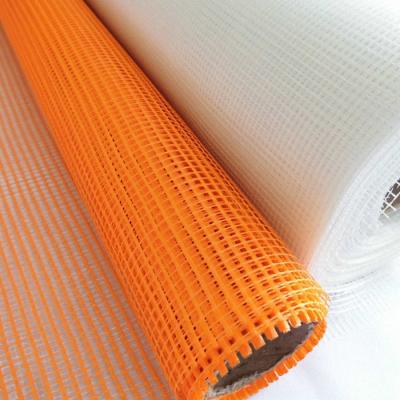 China Tensile Strength Fiberglass Reinforcing Mesh in Vibrant Orange for sale