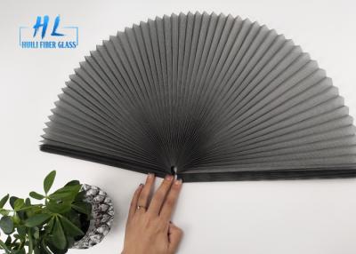 China Black Color Polyester Folding Window Screen Use For Window And Doors for sale