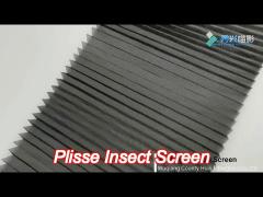 retractable pleated fly screen 120g/m2 for versatile applications